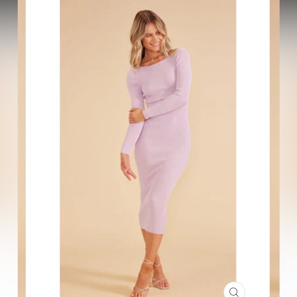 Light Purple Knit MINKPINK Dress